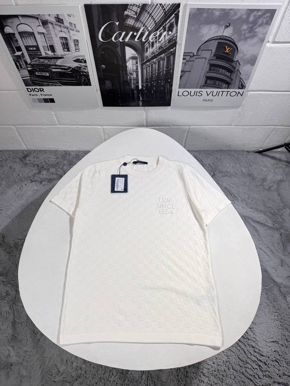 LVE DAMIER KNITTED TSHIRT