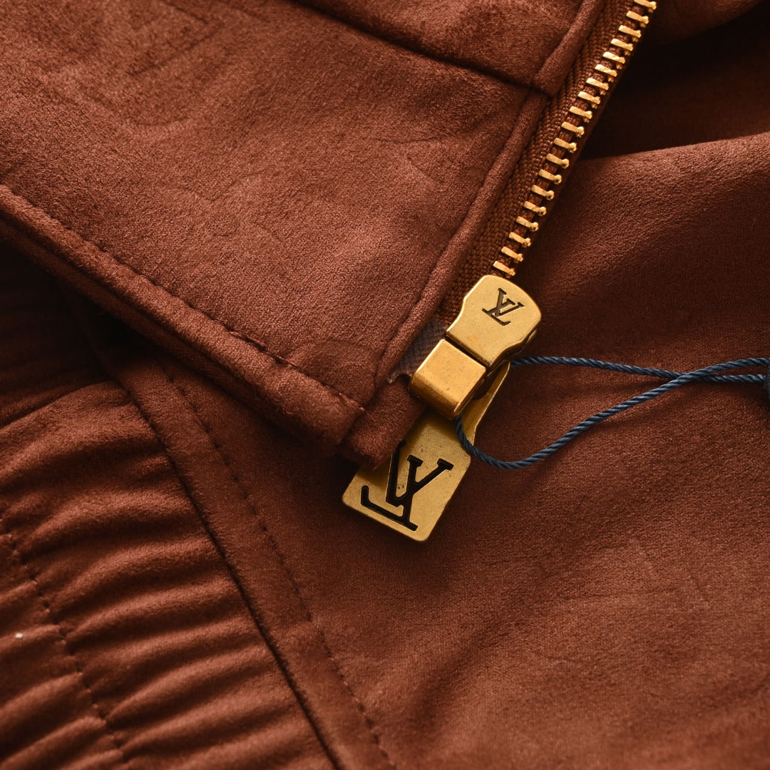 LVE MONOGRAM SUEDE HOODIE (Pre-order)