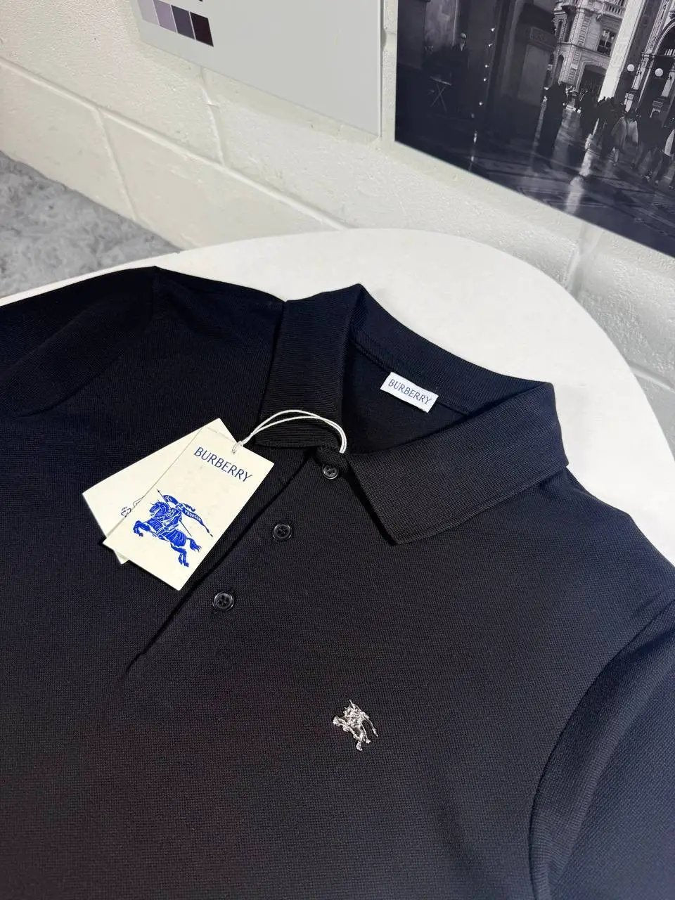 BURB METAL LOGO POLO by Stock supplier