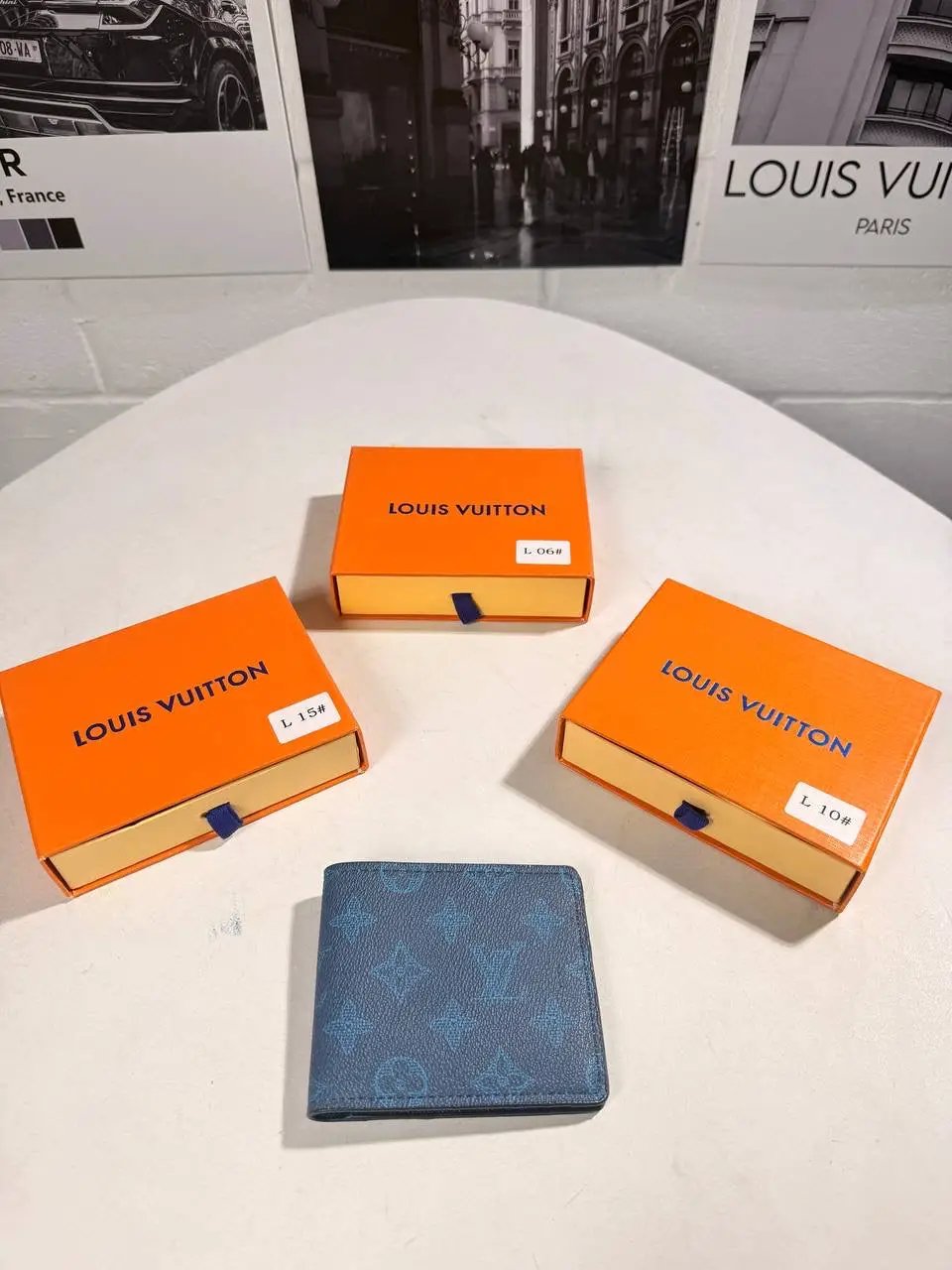 LVE WALLET BLUE MENS Stock supplier