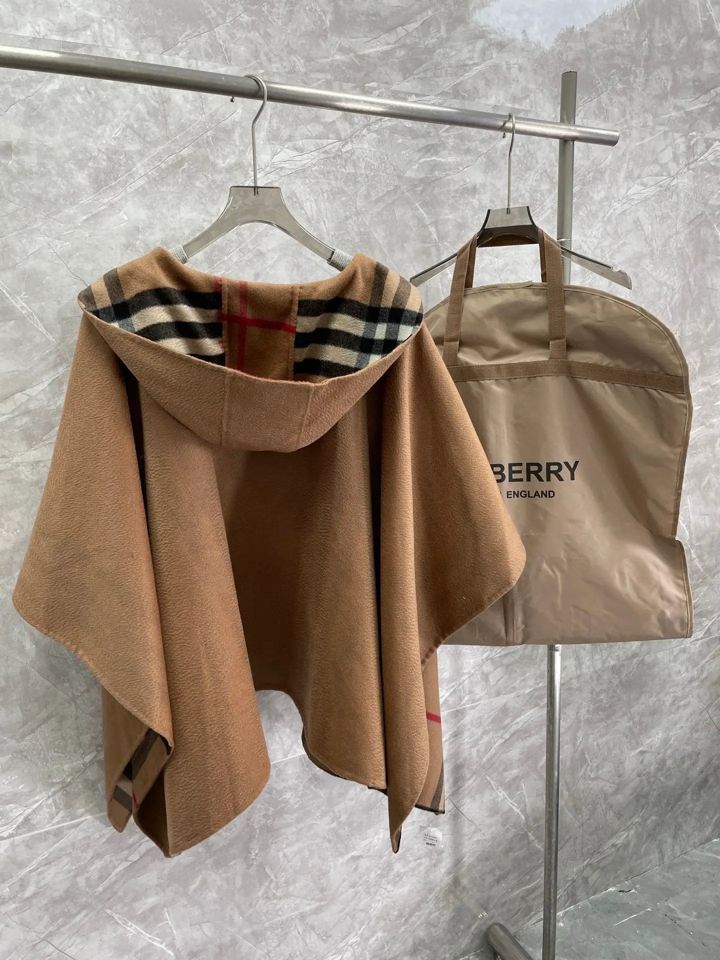 BURB HOODED CAPE (pre-order) by Stock supplier