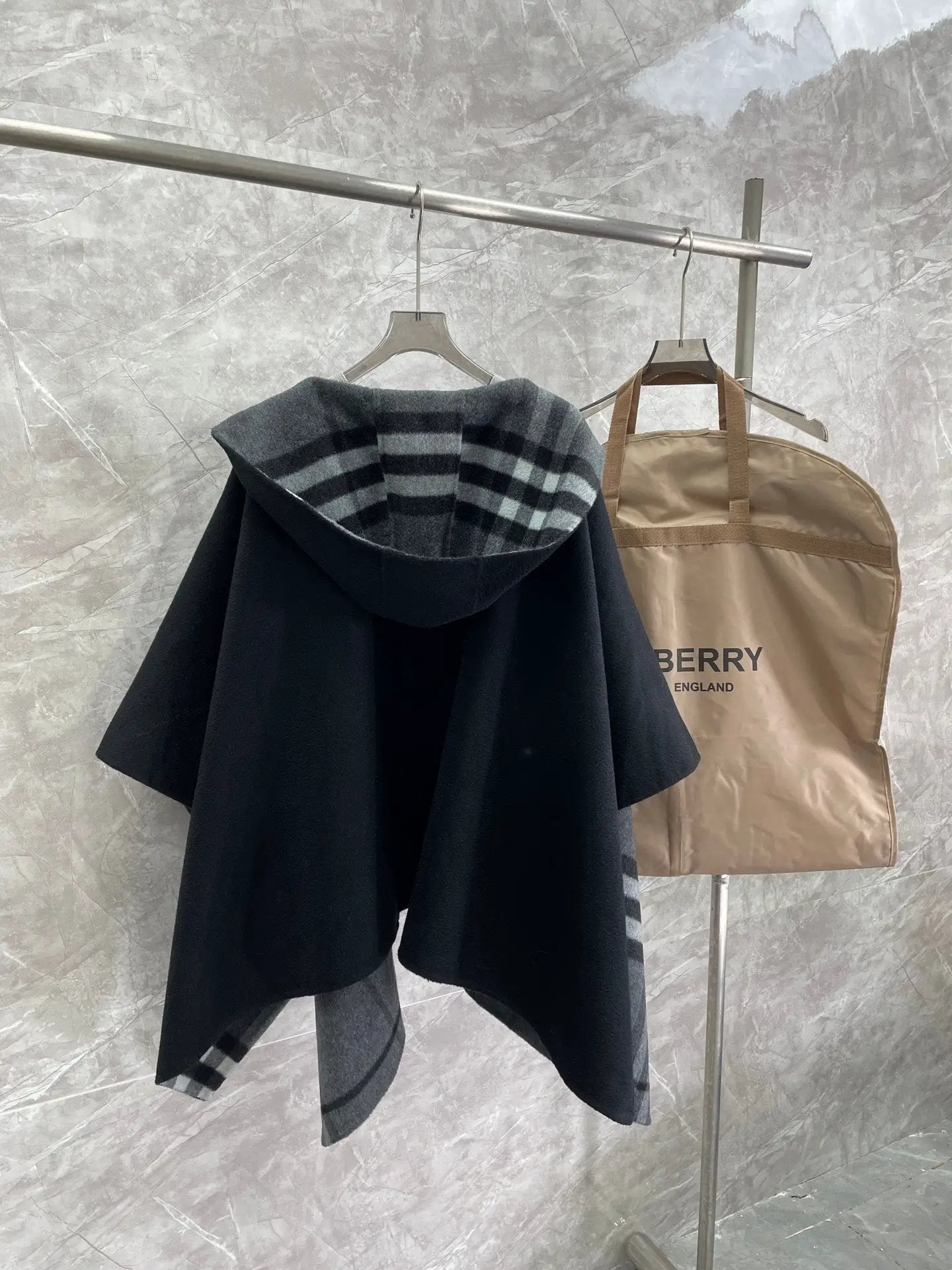 BURB HOODED CAPE (pre-order) by Stock supplier
