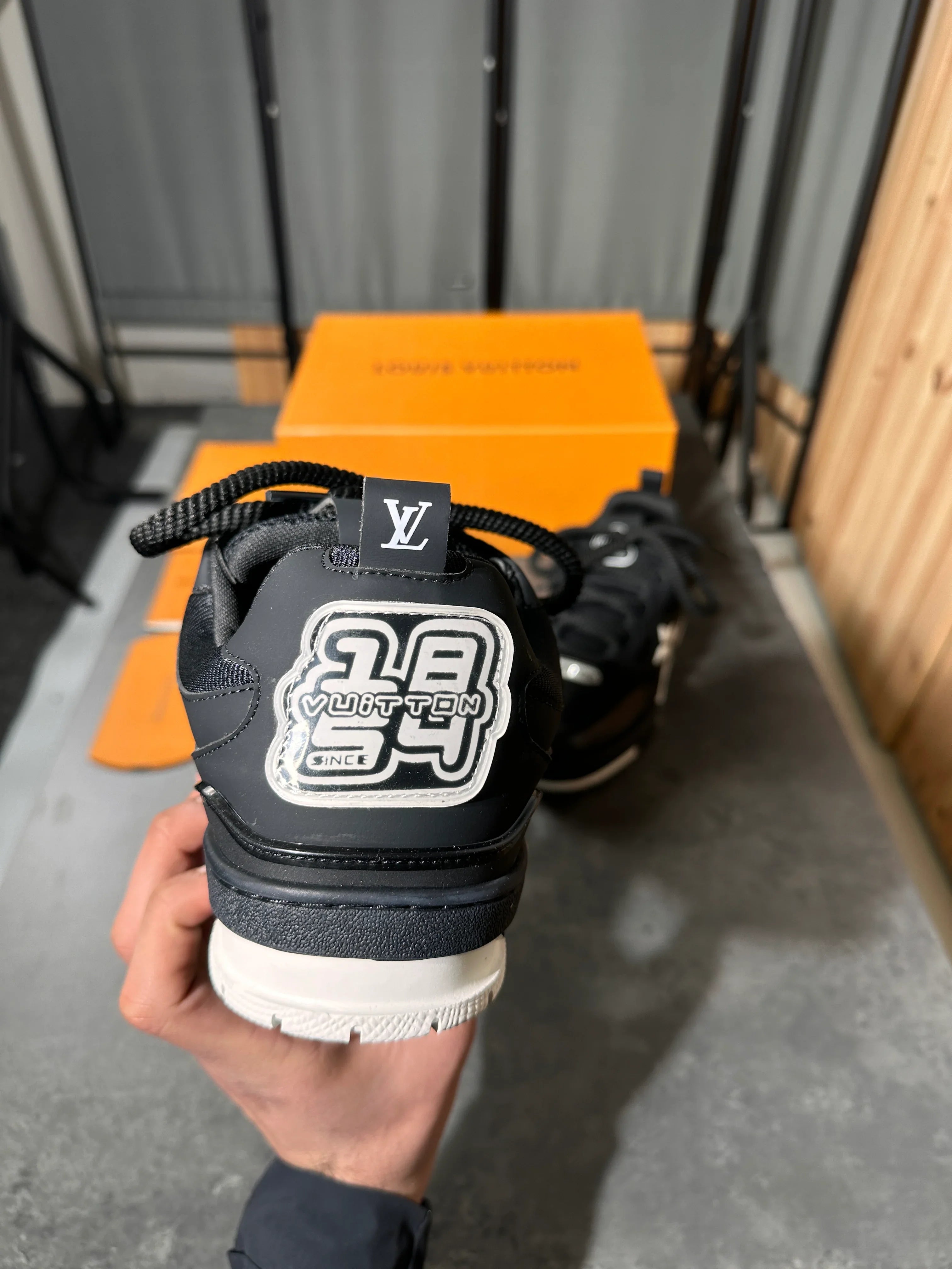 Louis Vuitton skates trainers black