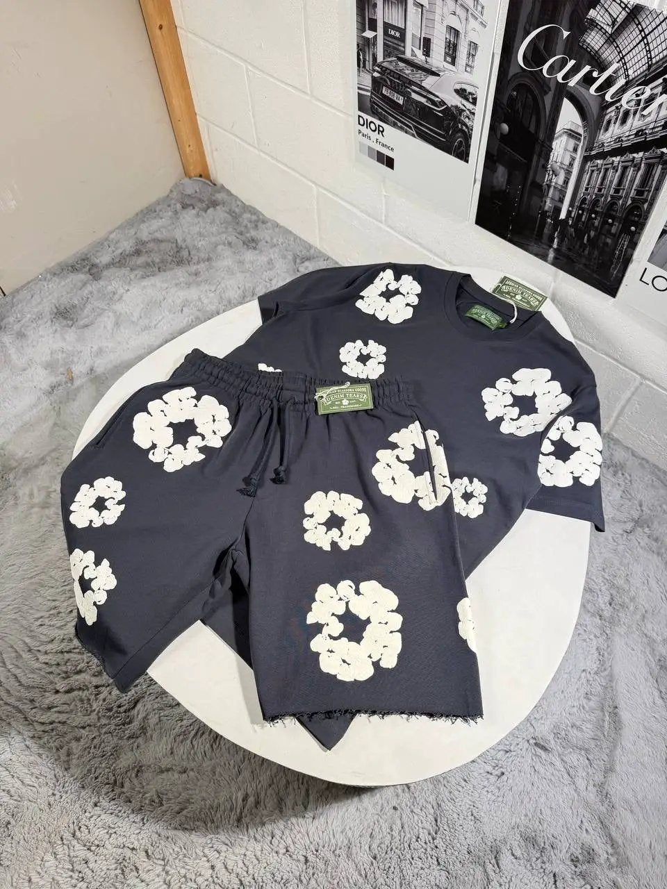 DENIM T SHORTSET by Stock supplier