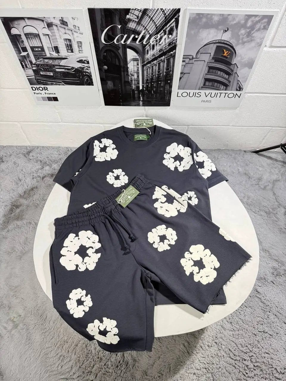 DENIM T SHORTSET by Stock supplier