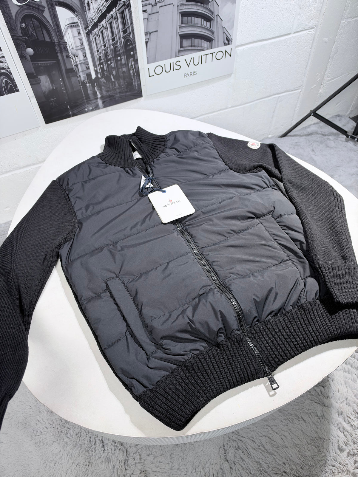 MNCLR WHOOL ZIP UP CARDIGAN