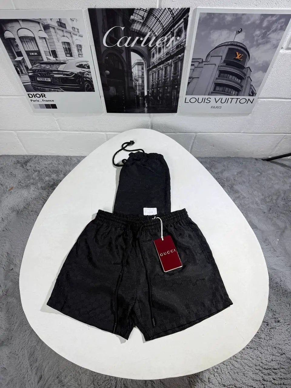 UCCI BLACK SHORTS by Stock supplier