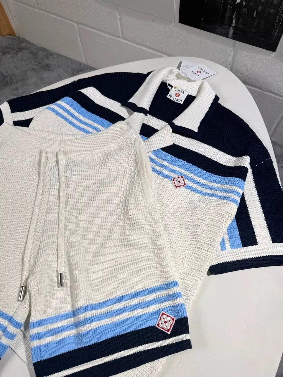 CASA KNITTED SHORTSET Stock supplier
