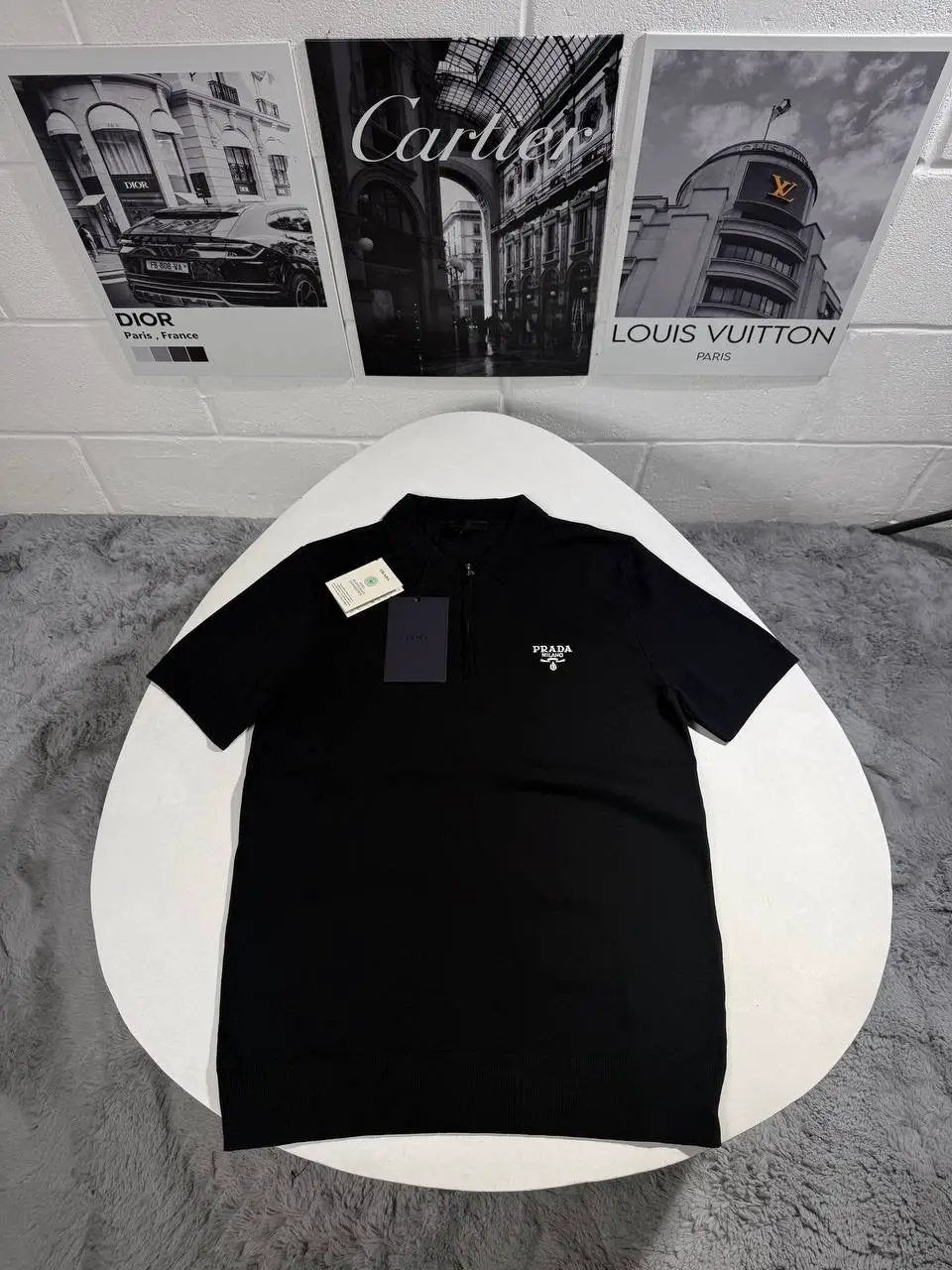 RADA HALFZIP POLO BLACK by Stock supplier