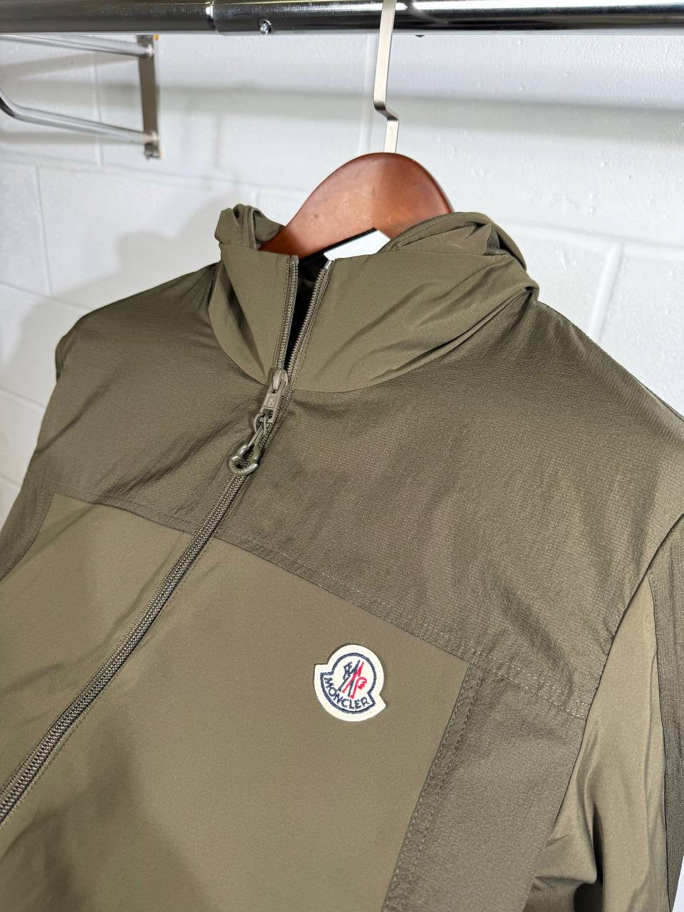 Monclr Windbreaker green
