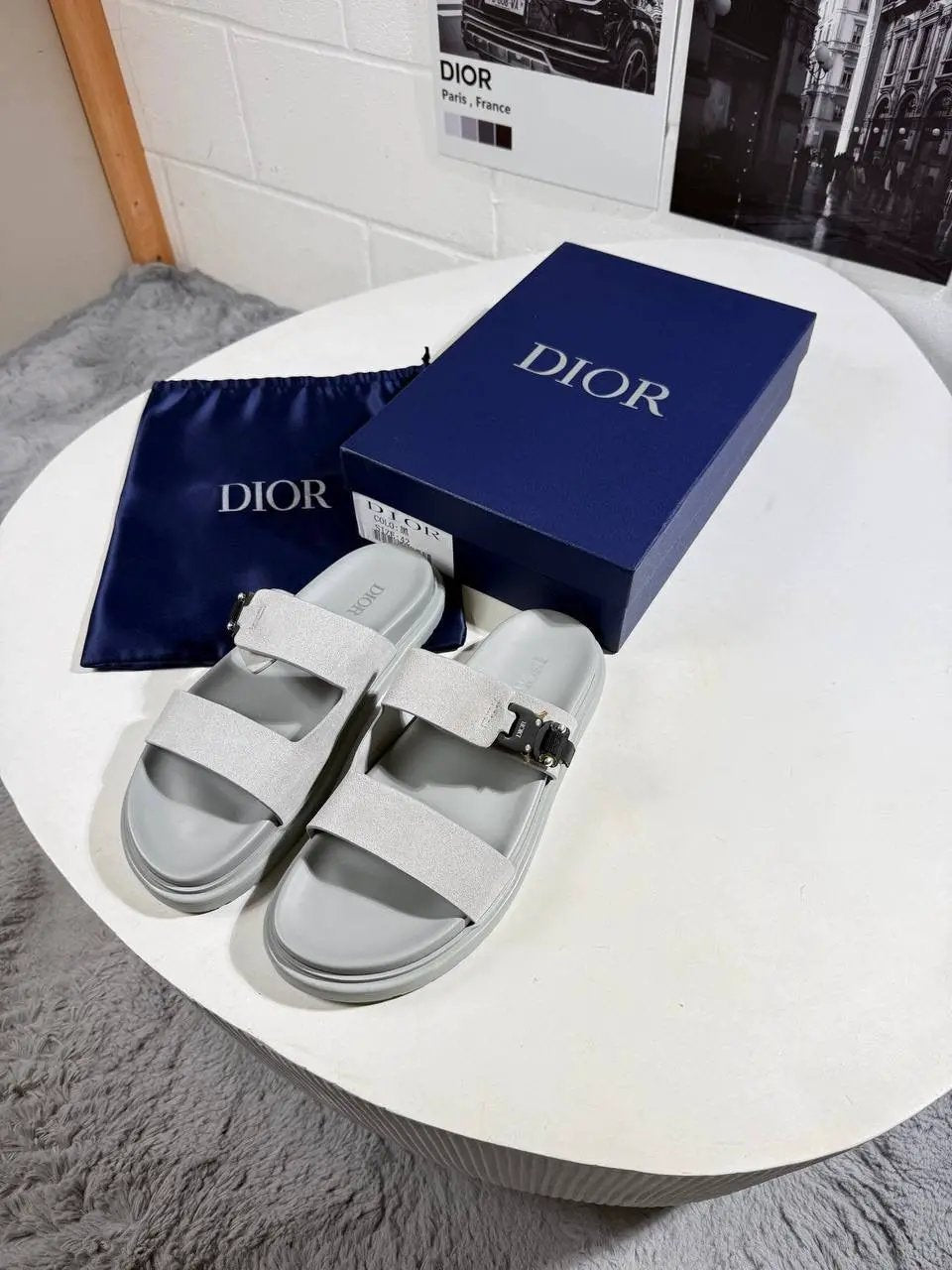IOR AQUA SANDAL GREY SUEDE by Stock supplier
