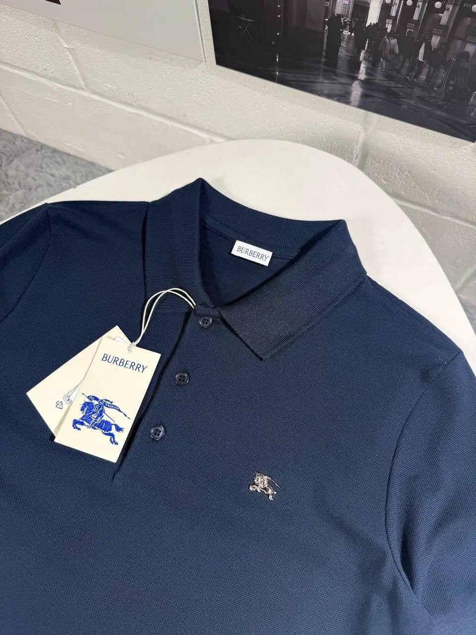 BURB METAL LOGO POLO by Stock supplier