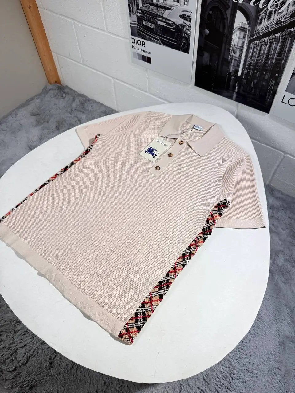 BURB KNITTED POLO by Stock supplier