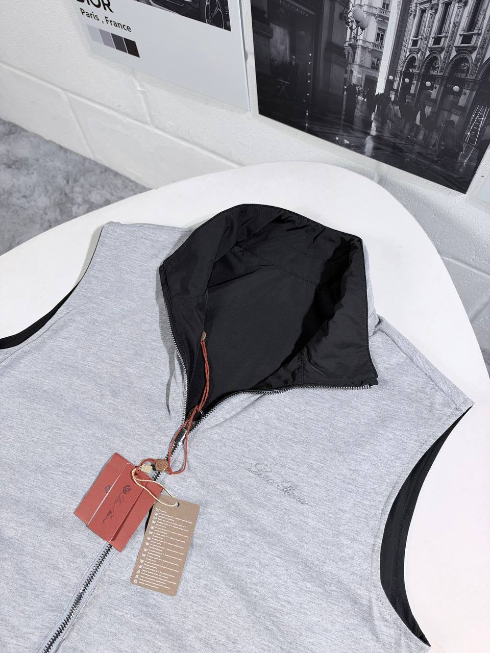 LORO P LOGO REVERSIBLE VEST