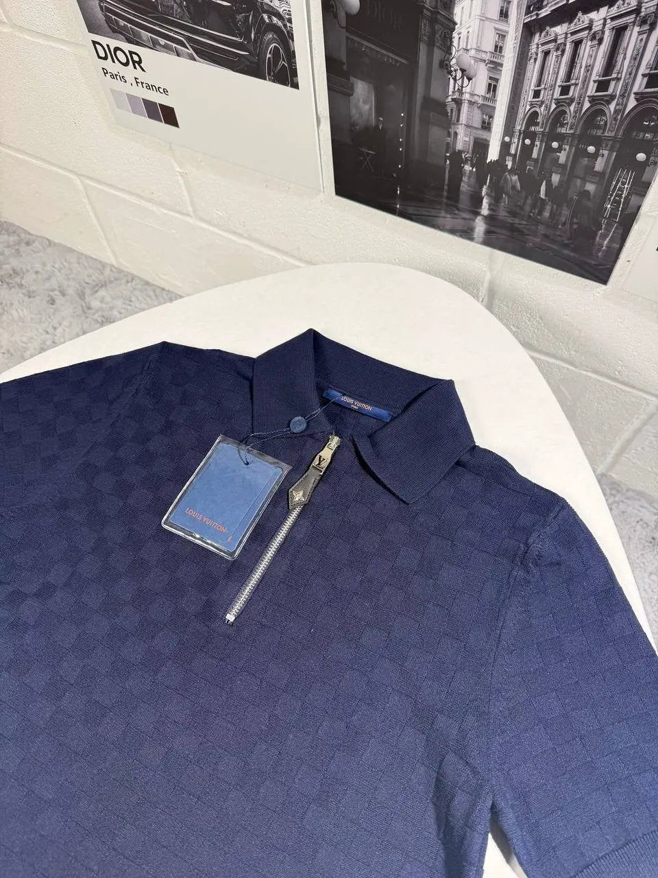 LVE ZIP UP POLO NAVY by Stock supplier