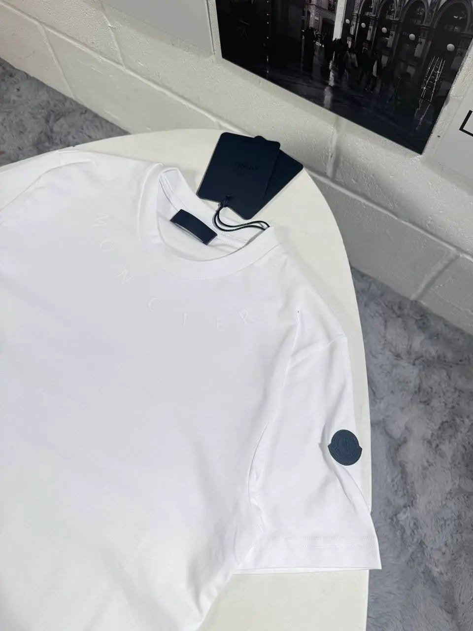 MNCLR NECK LOGO TSHIRT by Stock supplier