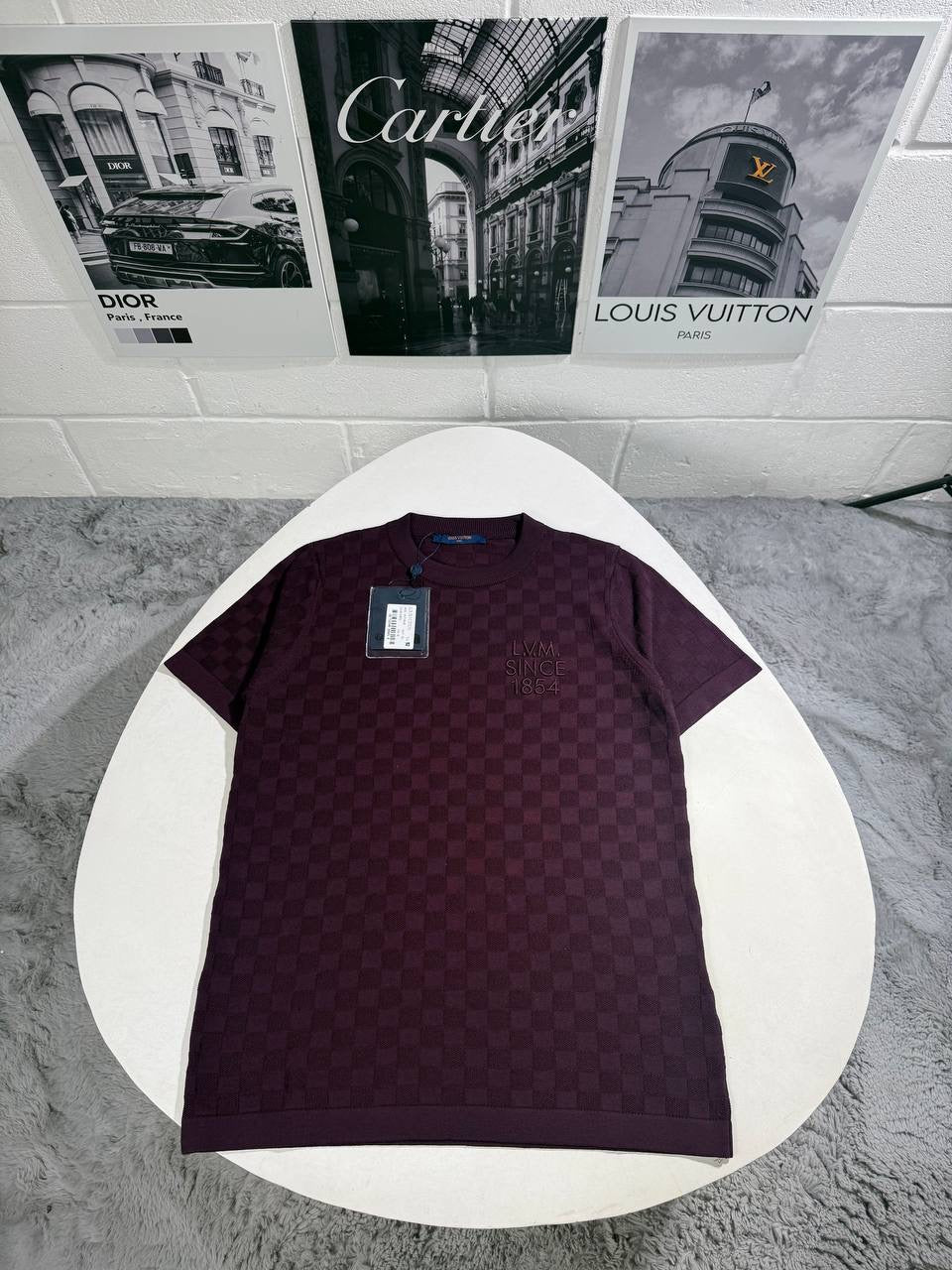 LVE DAMIER KNITTED TSHIRT