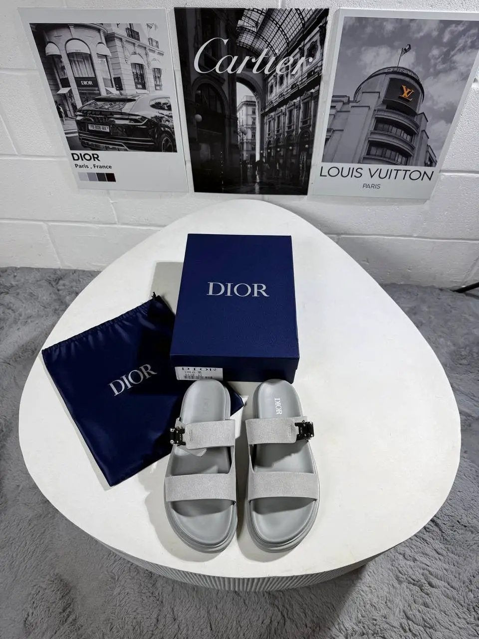 IOR AQUA SANDAL GREY SUEDE by Stock supplier