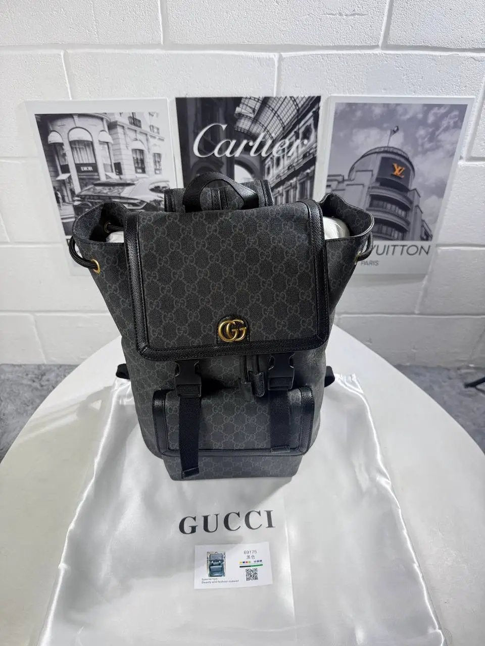 UCCI LEATHER BACKPACK
