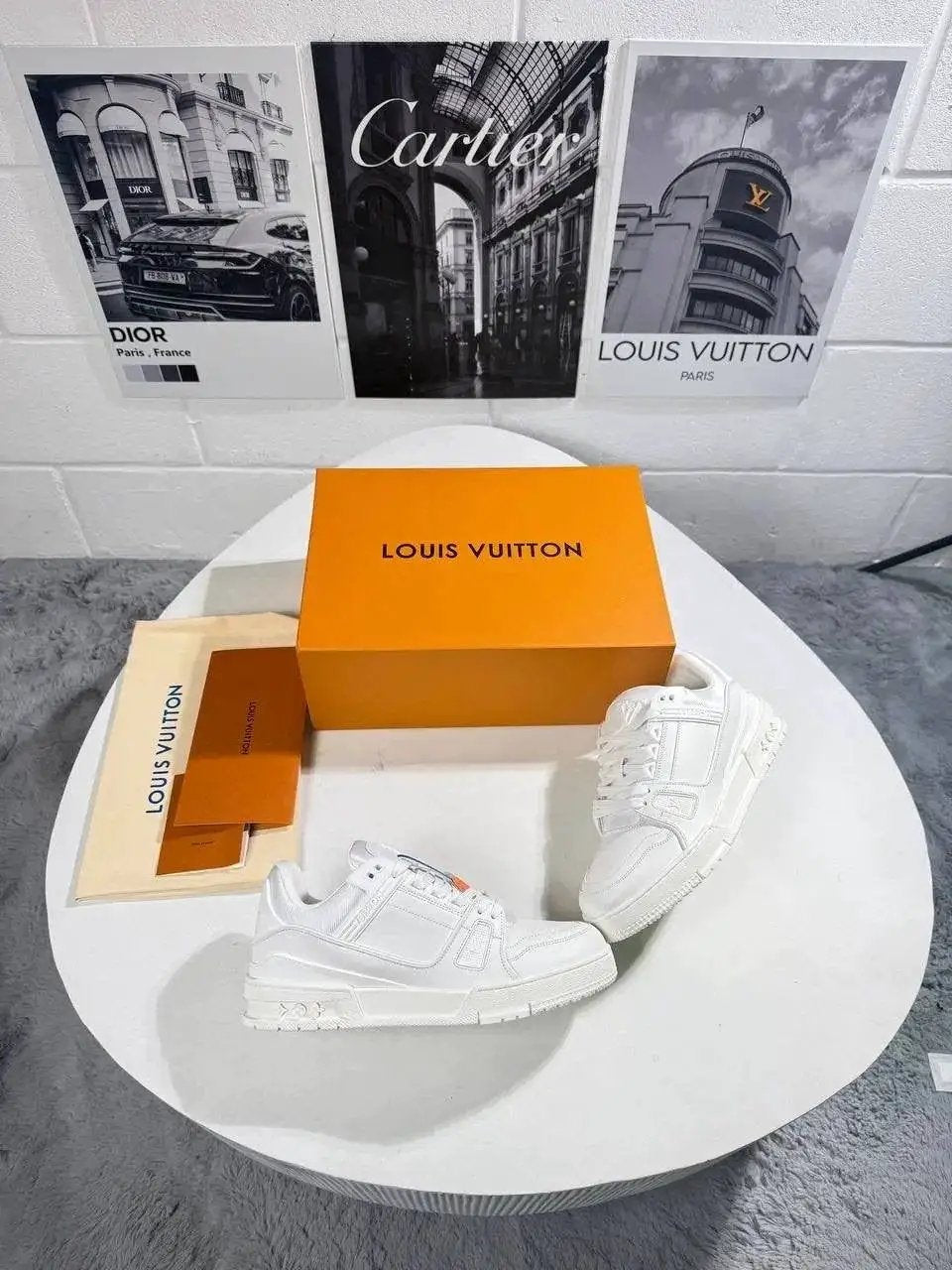 LVE FULL WHITE TRAINERS Stock supplier