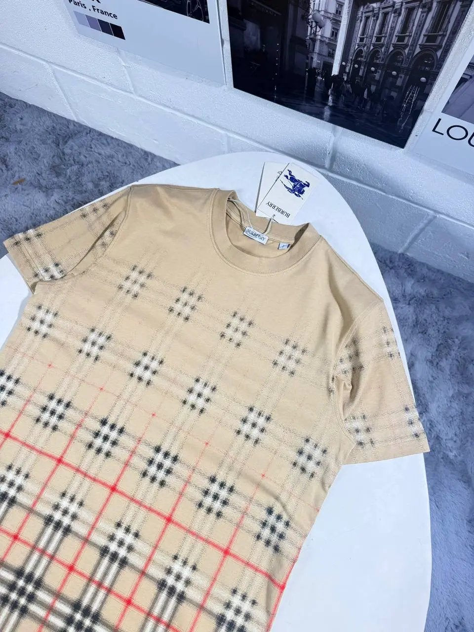 BURB CHECK TSHIRT by Stock supplier