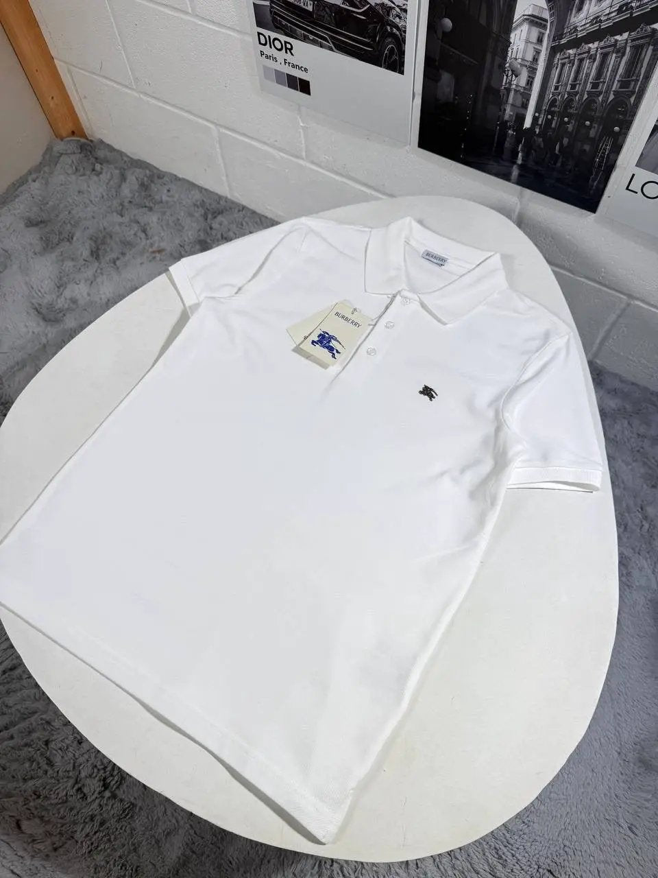 BURB METAL LOGO POLO by Stock supplier