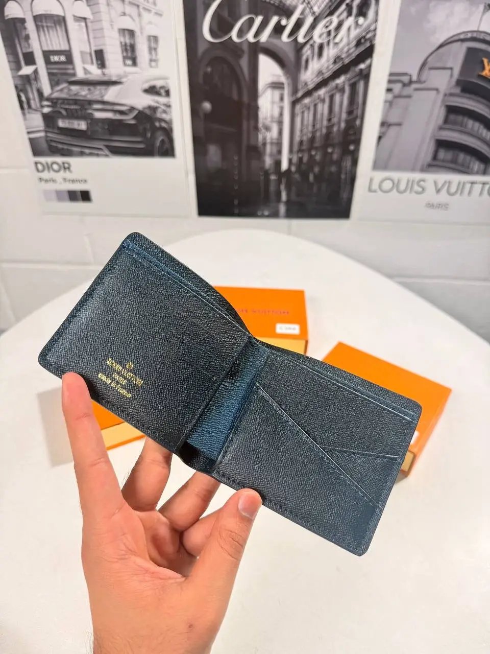 LVE WALLET BLUE MENS Stock supplier