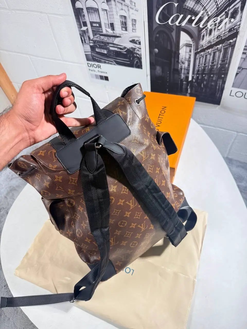 LVE BROWN MONOGRAM BACKPACK