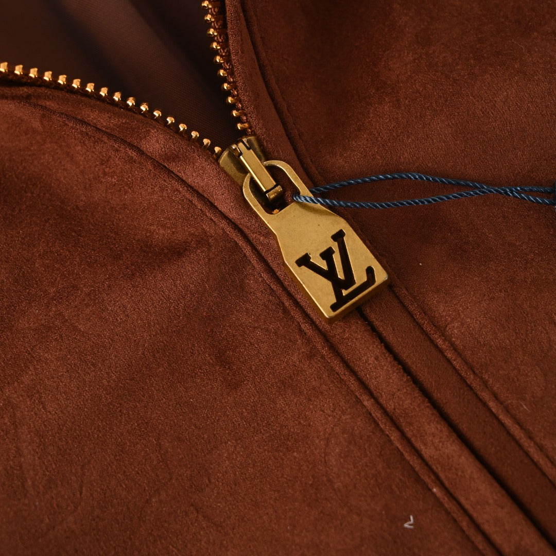 LVE MONOGRAM SUEDE HOODIE (Pre-order)