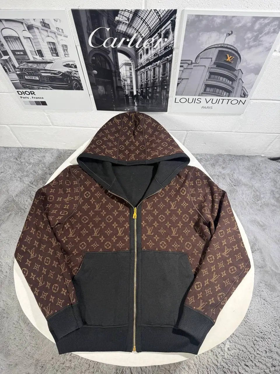 LVE MONOGRAM KNITTED HOODIE by Stock supplier