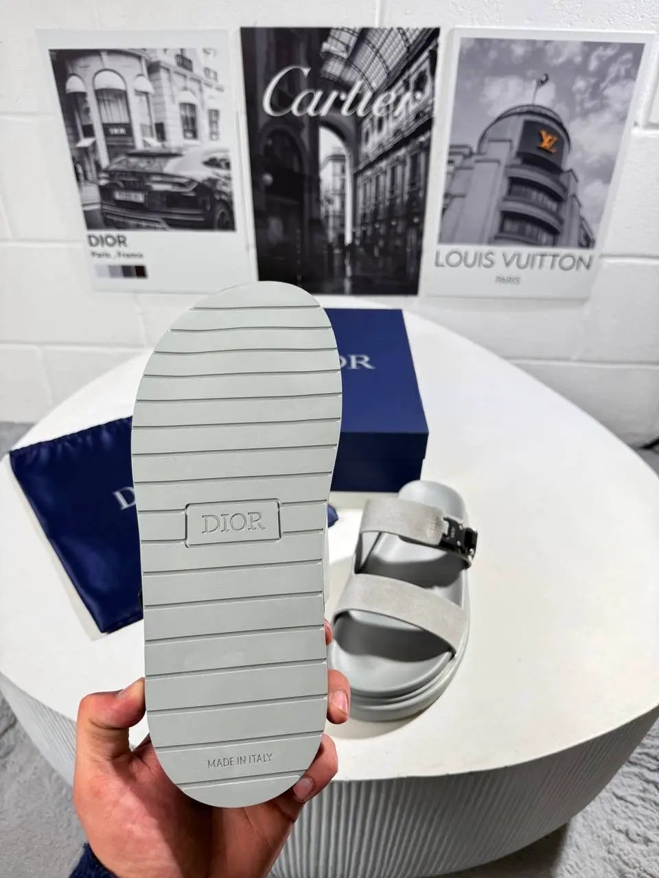 IOR AQUA SANDAL GREY SUEDE by Stock supplier
