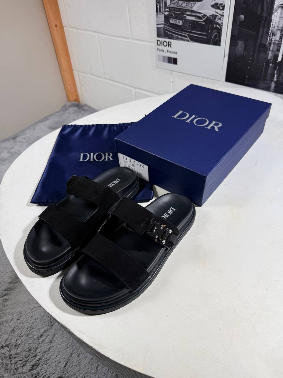 IOR AQUA SANDAL BLACK SUEDE