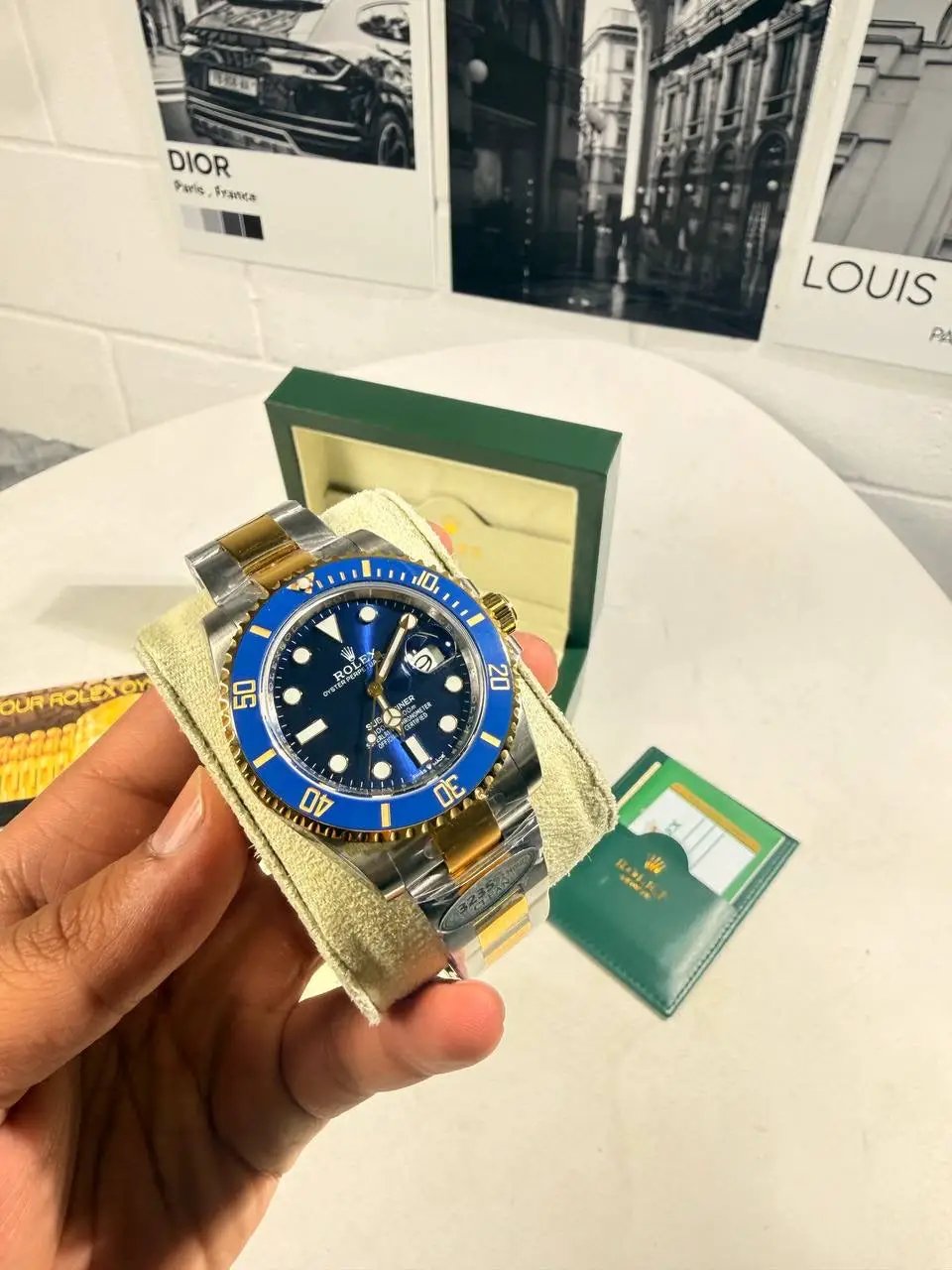 SUBMARINER DATE SMURF WATCH by Stock supplier