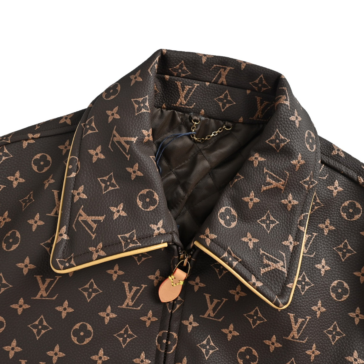 LVE MONOGRAM LEATHER JACKET (Pre-order)