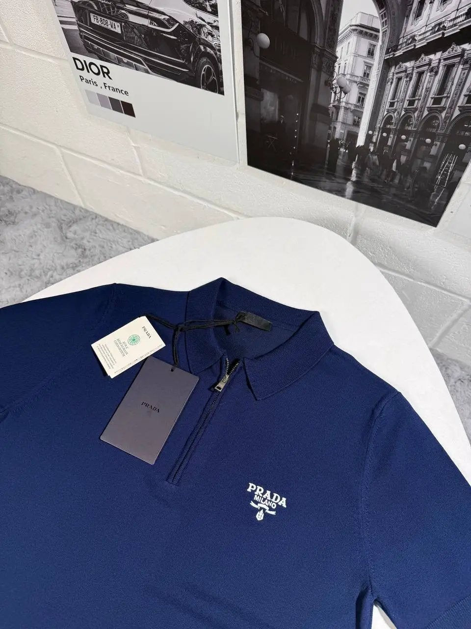 RADA HALFZIP POLO NAVY by Stock supplier
