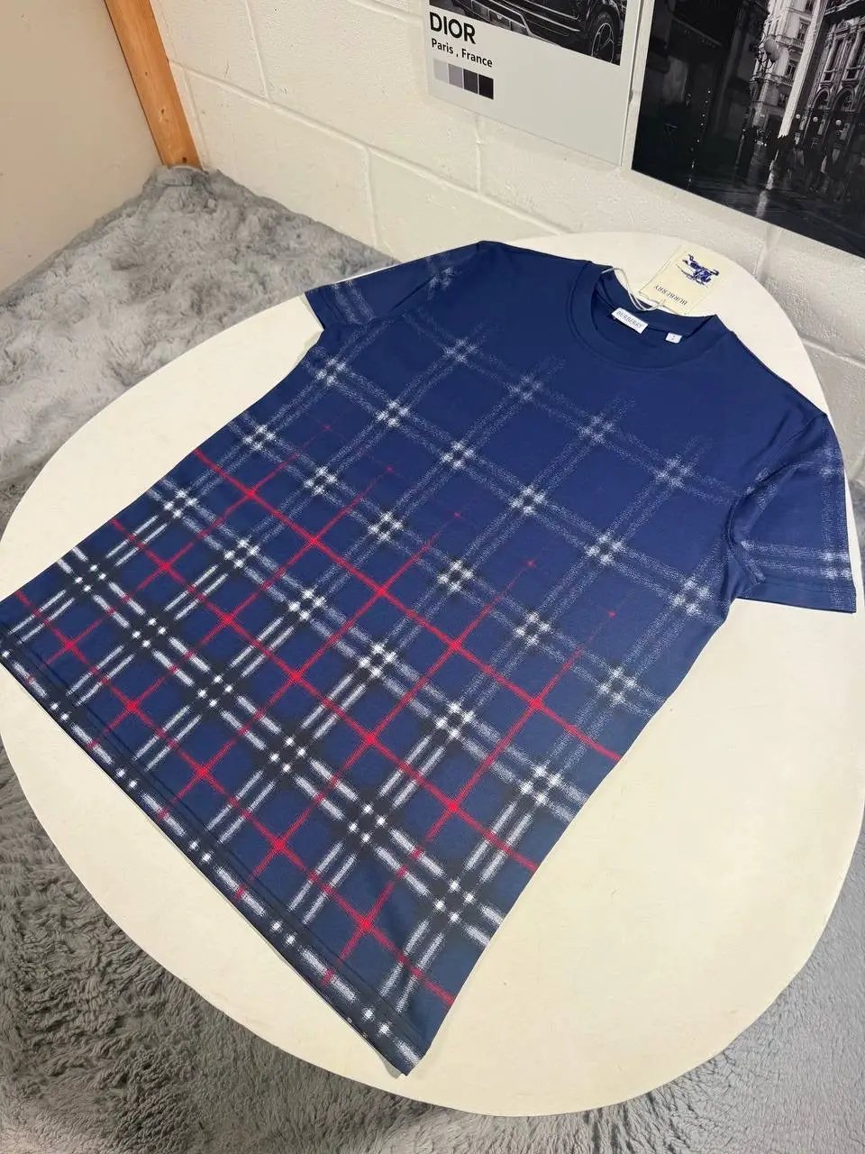 BURB CHECK TSHIRT by Stock supplier