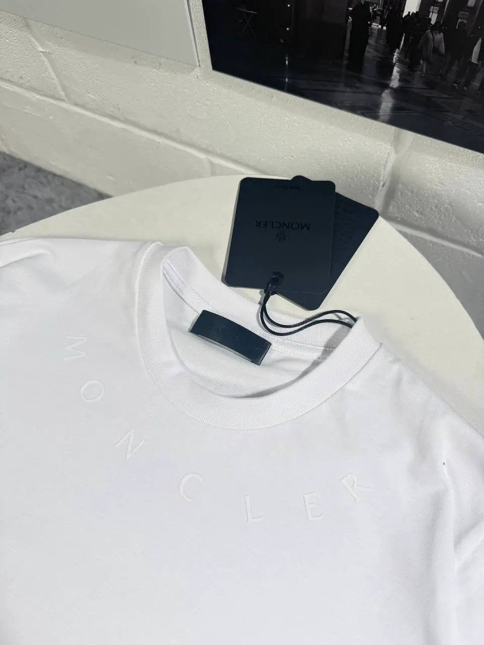 MNCLR NECK LOGO TSHIRT by Stock supplier