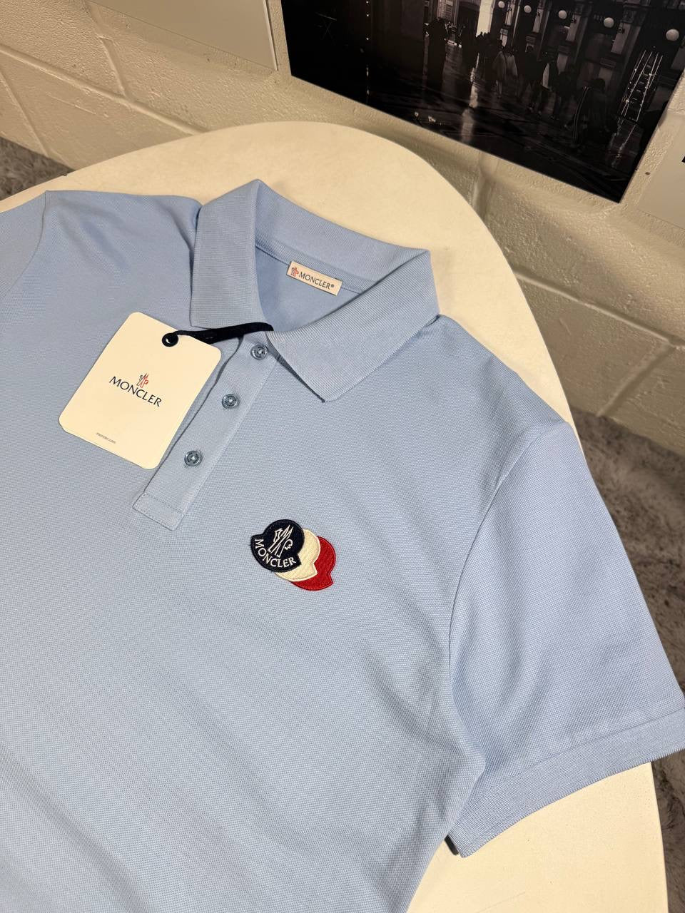 MNCLR TRICOLOR LOGO POLO