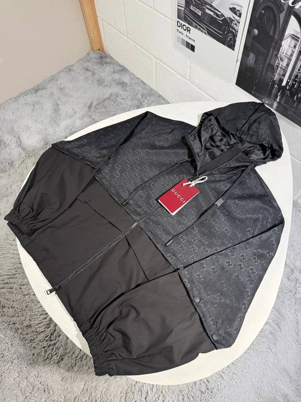 UCCI MONOGRAM HOODED WINDBREAKER by Stock supplier