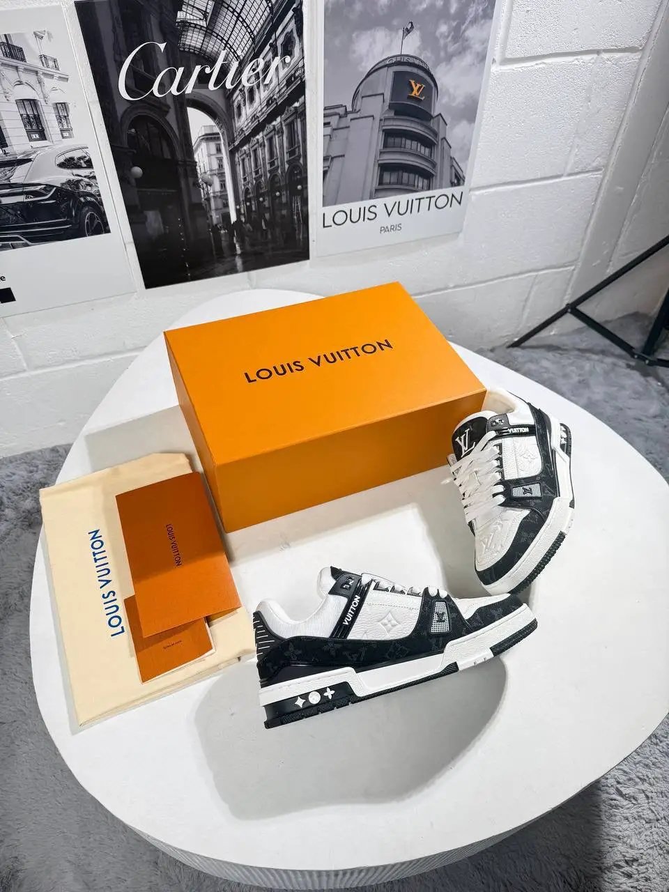 LVE TRAINERS BLACK & WHITE (Pre Order) by Stock supplier