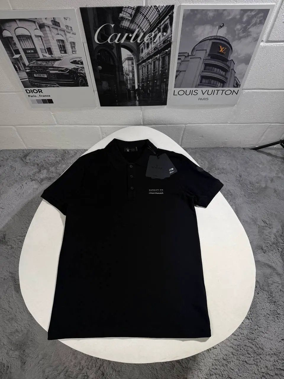 MNCLR LOGO POLO BLACK by Stock supplier