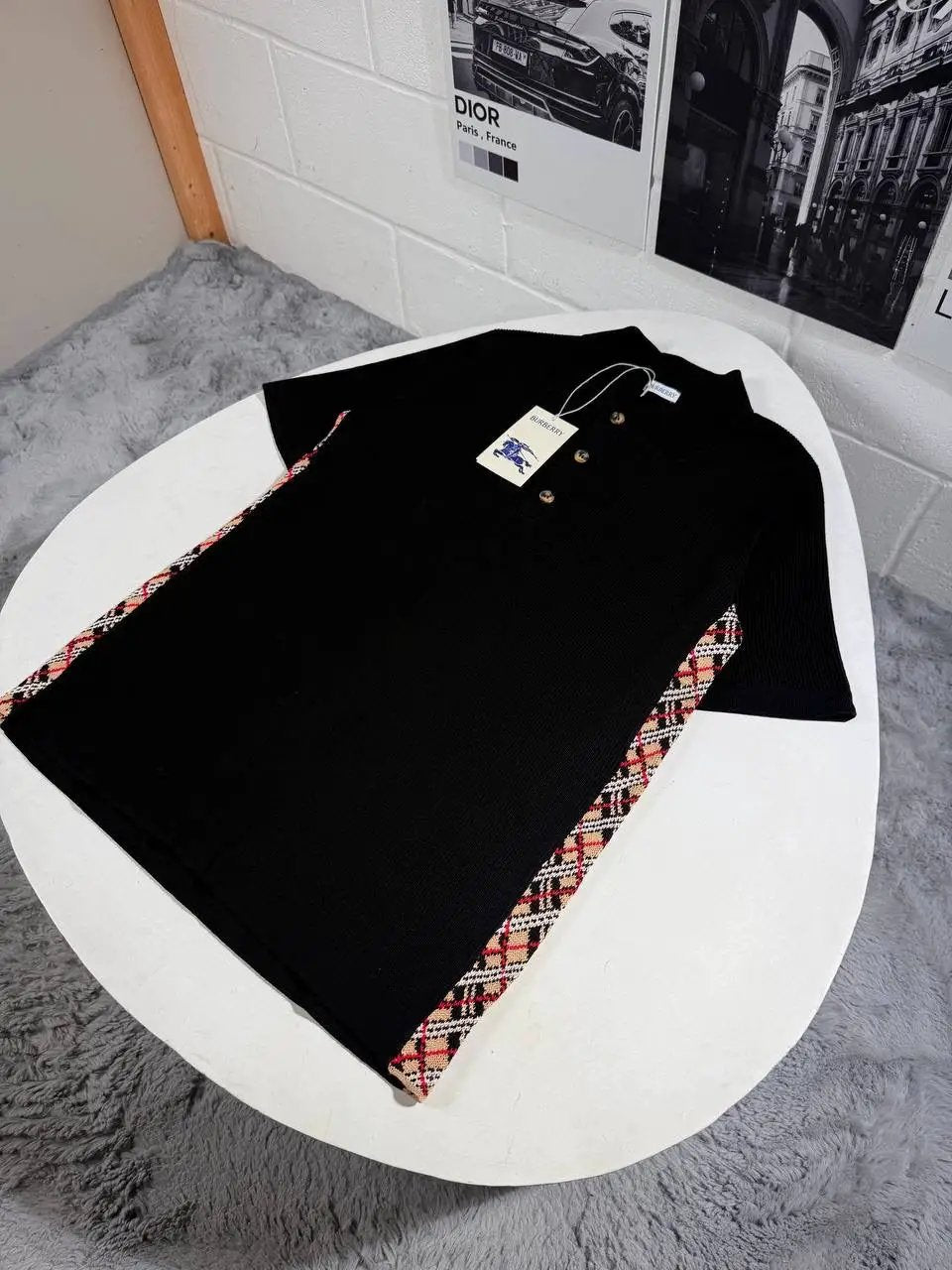 BURB KNITTED POLO by Stock supplier