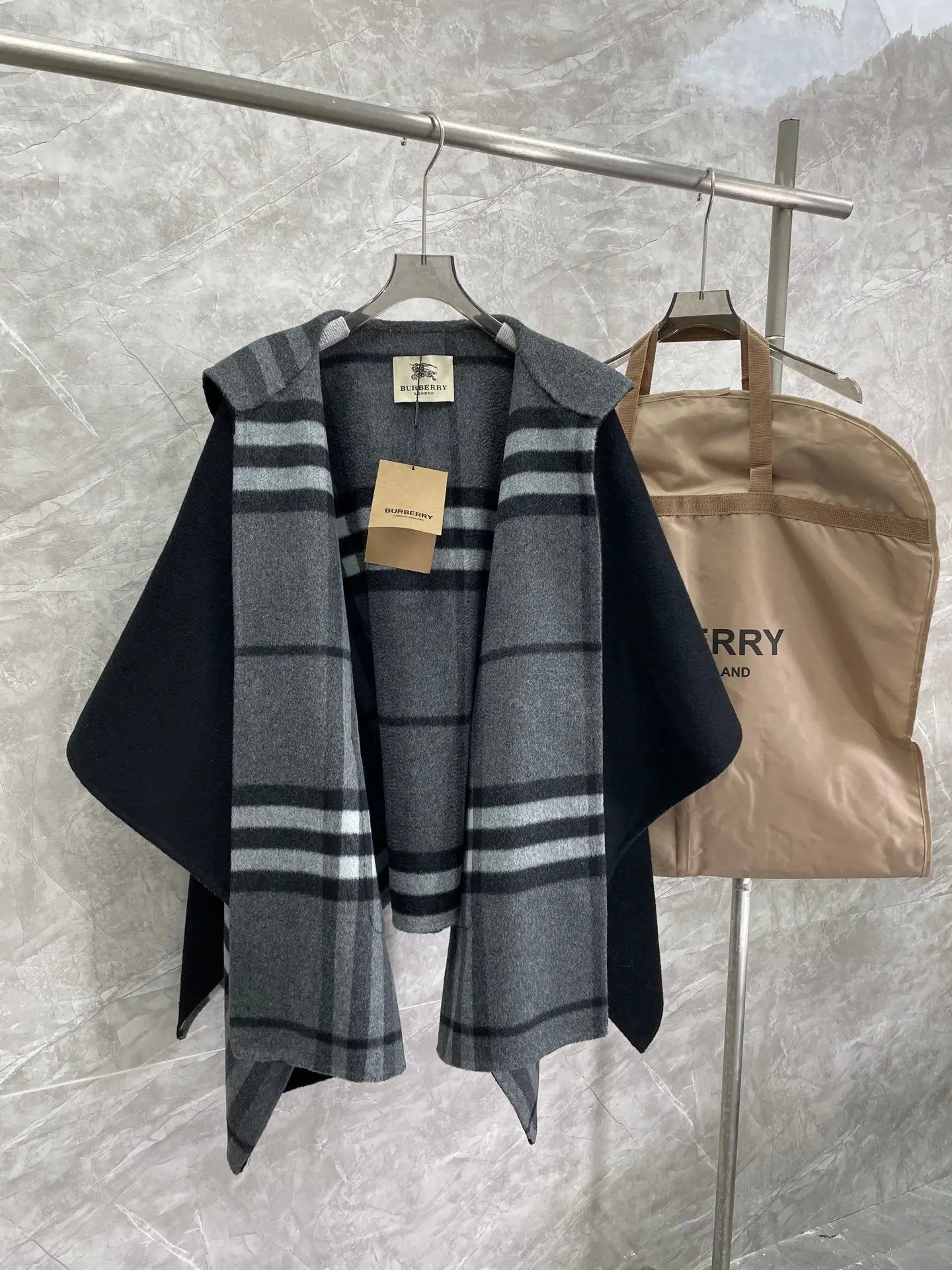BURB HOODED CAPE (pre-order) by Stock supplier