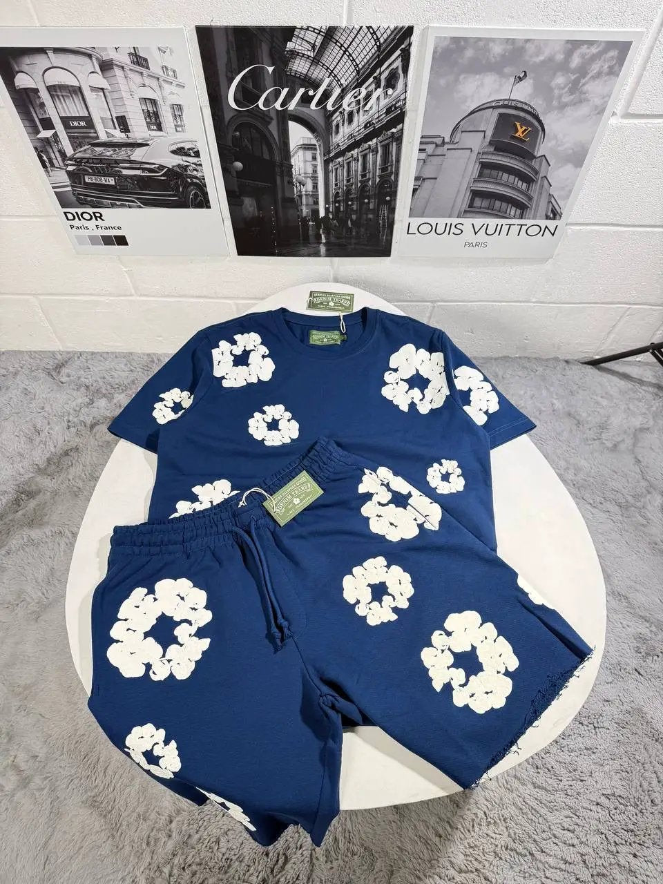DENIM T SHORTSET by Stock supplier