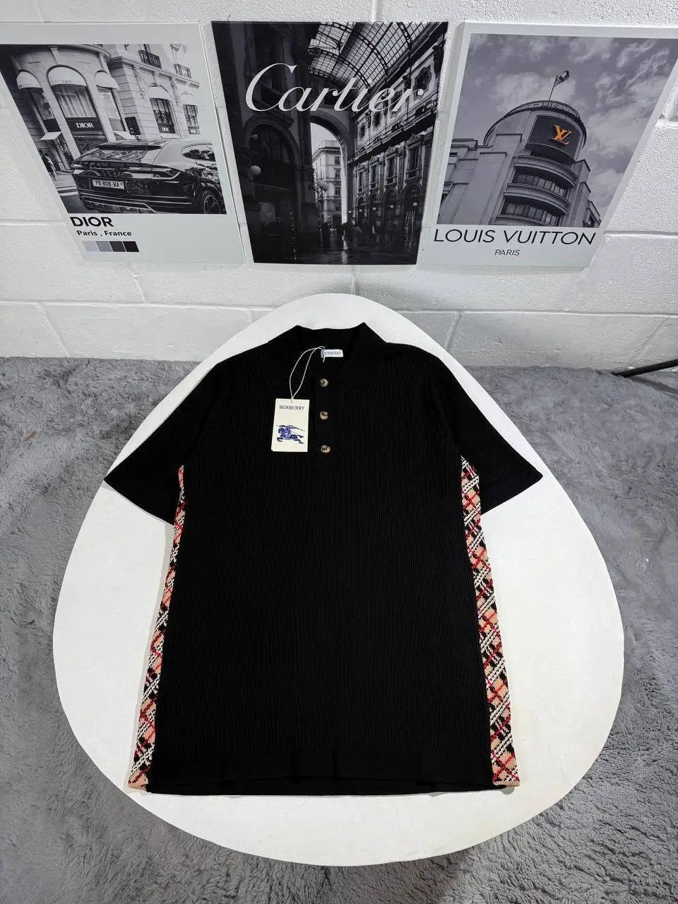 BURB KNITTED POLO by Stock supplier