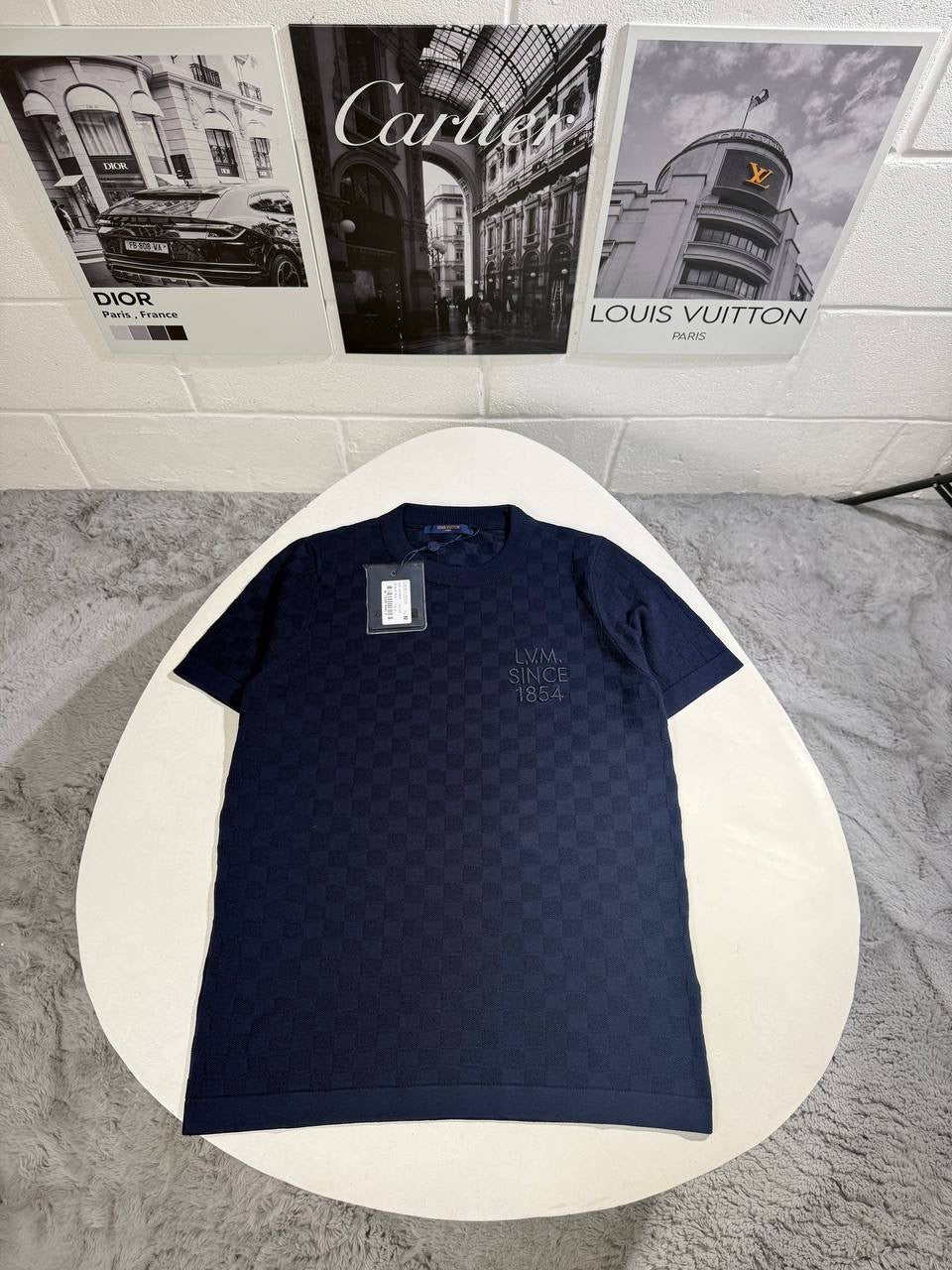 LVE DAMIER KNITTED TSHIRT