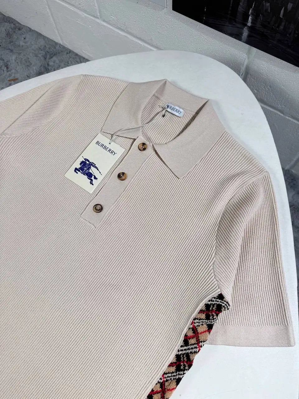 BURB KNITTED POLO by Stock supplier