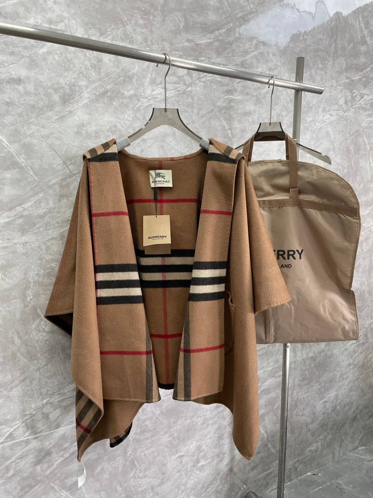BURB HOODED CAPE (pre-order) by Stock supplier