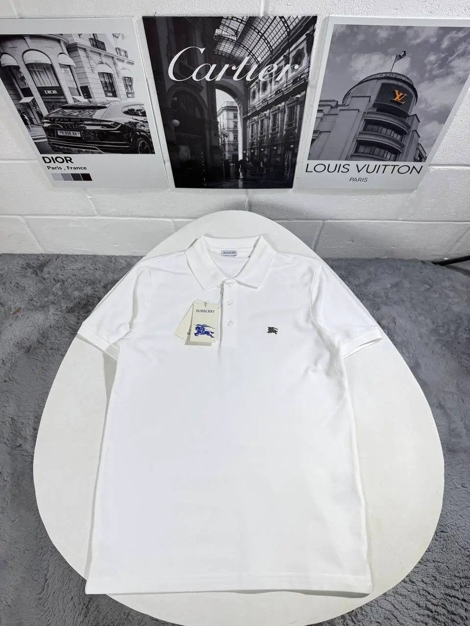 BURB METAL LOGO POLO by Stock supplier