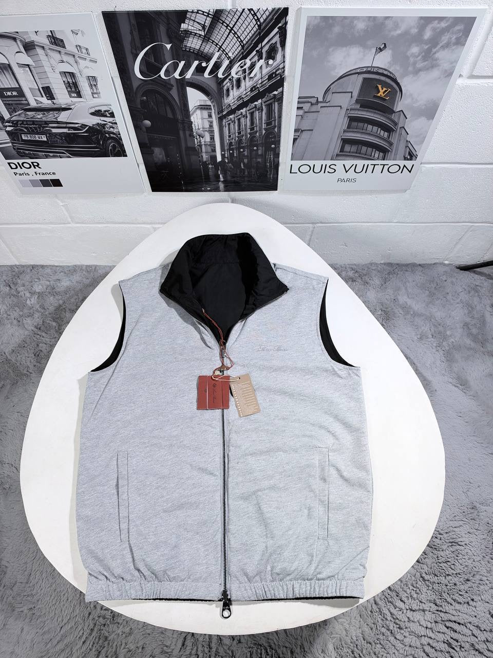 LORO P LOGO REVERSIBLE VEST